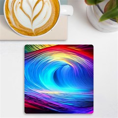 Art Fantasy Painting Colorful Pattern Design Uv Print Square Tile Coaster  by Ravend