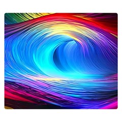 Art Fantasy Painting Colorful Pattern Design Premium Plush Fleece Blanket (small) by Ravend