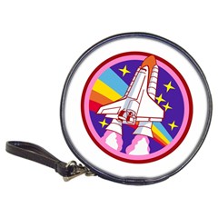 Badge Patch Pink Rainbow Rocket Classic 20-cd Wallets by Salman4z