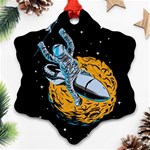 Astronaut Planet Space Science Ornament (Snowflake) Front