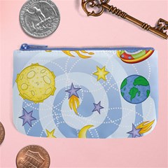 Science Fiction Outer Space Large Coin Purse by Salman4z