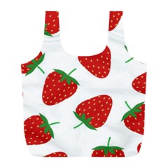 Seamless Pattern Fresh Strawberry Full Print Recycle Bag (l) by Salman4z