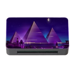 Egyptian-pyramids-night-landscape-cartoon Memory Card Reader With Cf by Salman4z