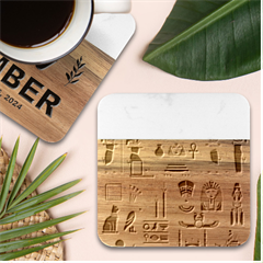 Egypt-symbols-decorative-icons-set Marble Wood Coaster (square) by Salman4z