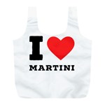 I love martini Full Print Recycle Bag (L) Front