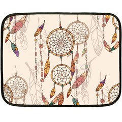 Coloured-dreamcatcher-background Fleece Blanket (mini) by Salman4z