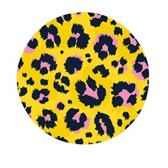 Leopard-print-seamless-pattern Mini Round Pill Box by Salman4z