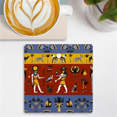 Ancient-egyptian-religion-seamless-pattern Uv Print Square Tile Coaster  by Salman4z