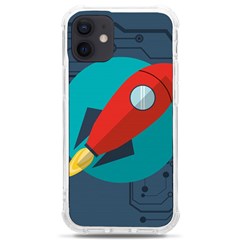 Rocket-with-science-related-icons-image Iphone 12 Mini Tpu Uv Print Case	 by Salman4z