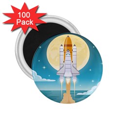 Space-exploration-illustration 2 25  Magnets (100 Pack)  by Salman4z