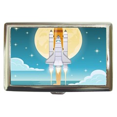 Space-exploration-illustration Cigarette Money Case by Salman4z