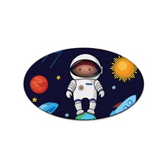 Boy-spaceman-space-rocket-ufo-planets-stars Sticker Oval (100 Pack) by Salman4z
