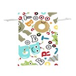 Seamless-pattern-vector-with-funny-robots-cartoon Lightweight Drawstring Pouch (L) Back