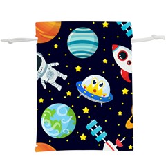Space-seamless-pattern   - Lightweight Drawstring Pouch (xl) by Salman4z