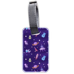 Space-seamless-pattern Luggage Tag (two Sides) by Salman4z