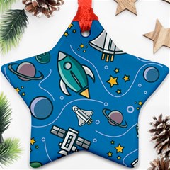 About-space-seamless-pattern Ornament (star) by Salman4z