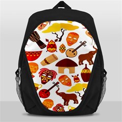 Africa-jungle-ethnic-tribe-travel-seamless-pattern-vector-illustration Backpack Bag by Salman4z