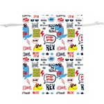 Monster-cool-seamless-pattern Lightweight Drawstring Pouch (XL) Back