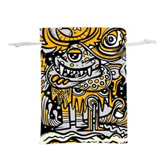 Crazy-abstract-doodle-social-doodle-drawing-style Lightweight Drawstring Pouch (m) by Salman4z