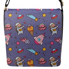 Outer-space-seamless-background Flap Closure Messenger Bag (s) by Salman4z