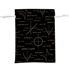 Abstract-math Pattern Lightweight Drawstring Pouch (xl) by Salman4z