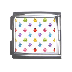 Seamless-pattern-cute-funny-monster-cartoon-isolated-white-background Mega Link Italian Charm (18mm) by Salman4z