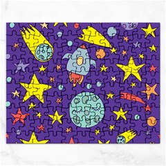 Card-with-lovely-planets Rectangular Jigsaw Puzzl by Salman4z