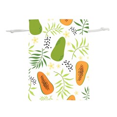 Seamless-tropical-pattern-with-papaya Lightweight Drawstring Pouch (s) by Salman4z
