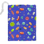 Virus-seamless-pattern Drawstring Pouch (4XL) Back