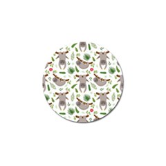 Seamless-pattern-with-cute-sloths Golf Ball Marker (10 Pack) by Salman4z