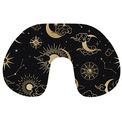 Asian-seamless-pattern-with-clouds-moon-sun-stars-vector-collection-oriental-chinese-japanese-korean Travel Neck Pillow by Salman4z