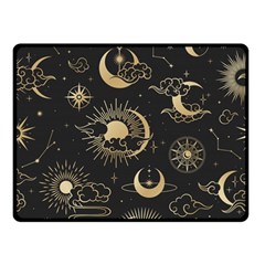 Asian-seamless-pattern-with-clouds-moon-sun-stars-vector-collection-oriental-chinese-japanese-korean Two Sides Fleece Blanket (small) by Salman4z