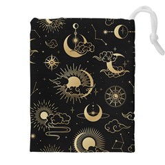 Asian-seamless-pattern-with-clouds-moon-sun-stars-vector-collection-oriental-chinese-japanese-korean Drawstring Pouch (4xl) by Salman4z