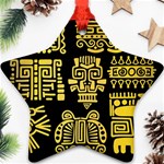 American-golden-ancient-totems Star Ornament (Two Sides) Front