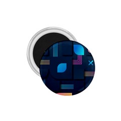 Gradient Geometric Shapes Dark Background 1 75  Magnets by Salman4z