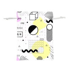 Graphic-design-geometric-background Lightweight Drawstring Pouch (s) by Salman4z
