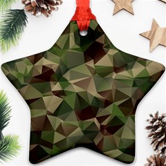 Abstract-vector-military-camouflage-background Star Ornament (two Sides) by Salman4z