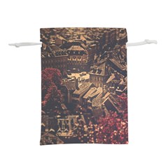 Vintage Cityscape City Retro Old Lightweight Drawstring Pouch (m) by Salman4z