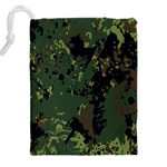 Military Background Grunge Drawstring Pouch (4XL) Back