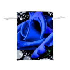 Blue Rose Roses Bloom Blossom Lightweight Drawstring Pouch (l) by pakminggu