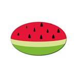 Watermelon Fruit Food Healthy Vitamins Nutrition Sticker Oval (100 pack) Front