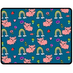 Texture Seamless Sample Digital Scrapbooking Two Sides Fleece Blanket (medium) by pakminggu