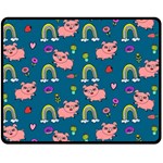 Texture Seamless Sample Digital Scrapbooking Two Sides Fleece Blanket (Medium) 58.8 x47.4  Blanket Front