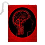 Artificial Intelligence Brain Think Drawstring Pouch (4XL) Back