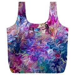 Painted Flames Full Print Recycle Bag (xxl) by kaleidomarblingart