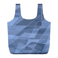 Lines Shapes Pattern Web Creative Full Print Recycle Bag (l) by danenraven