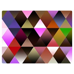 Abstract Geometric Triangles Shapes Premium Plush Fleece Blanket (extra Small) by danenraven