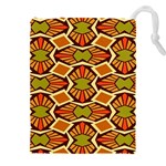 Geometry Shape Retro Trendy Symbol Drawstring Pouch (4XL) Front