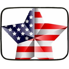 United States Of America Flag Of The United States Independence Day Fleece Blanket (mini) by danenraven