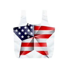United States Of America Flag Of The United States Independence Day Full Print Recycle Bag (s) by danenraven